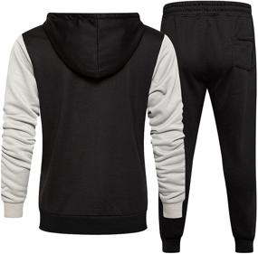 img 1 attached to Runcati Tracksuit Sweatshirt Joggers Sweatsuit Men's Clothing for Active