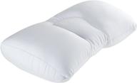 белая микрошариковая подушка для сна и путешествий - оптимальное средство для лучшего отдыха. логотип