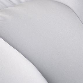 img 1 attached to Белая микрошариковая подушка для сна и путешествий - оптимальное средство для лучшего отдыха.