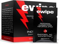 👓 efficient e-wipe cleaning pad for optics - 24 per box: keeping your lenses crystal clear! logo