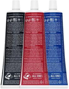 img 3 attached to 🦷 Dr. Bronner’s All-One Toothpaste (3-Pack Variety): Organic, Natural, and Effective - Peppermint, Cinnamon, Anise - Fluoride-Free, SLS-Free