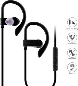 img 1 attached to QCEED Sweatproof Earphones Headphones Compatible