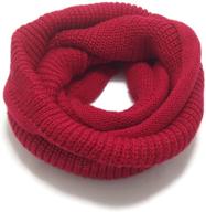 stay cozy and stylish with happytree fashion knitted winter infinity girls' accessories logo