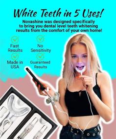 img 2 attached to 🦷 Enhanced Novashine Teeth Whitening Kit: Ultra-Blue LED Light, High Potency Peroxide Gel, Smartphone Compatibility, Travel-Friendly Bag