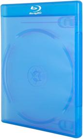 img 3 attached to Премиум чехлы для двух двойных Blu-Ray дисков AcePlus: 10 штук с прозрачной обложкой и нанесенным логотипом на экране.