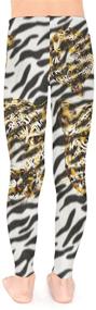 img 3 attached to 🐶 PattyCandy Toddler Girls Stretchy Tights: Lion Jungle Animals, Dogs, Pug, Space Pets - Long Unisex Leggings for 2-13yrs