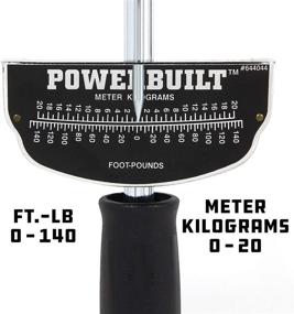 img 3 attached to Powerbuilt 1/2-Inch Drive Needle Torque 💪 Wrench | 0-140 Ft. Lbs | Enhanced SEO