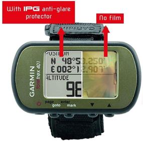 img 2 attached to 📱 Невидимая защитная пленка для экрана, комплект для навигатора Garmin Foretrex 401 для походов - IPG 2X совместимый набор с прозрачной и антибликовой пленкой, беспузырчатая установка.