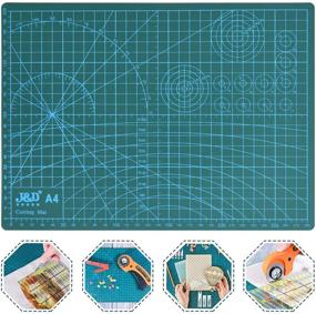 img 2 attached to 🧵 146-Piece Rotary Cutter Kit: 45mm Tool with 5 Extra Blades, Cutting Mat, Tape Measure, Carving Knife, Storage Bag, Sewing Clips - Ideal for Crafts, Clothing Making, Sewing, Needlework.