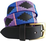 carlos: handcrafted argentinian leather embroidered belts for women's and men's accessories logo