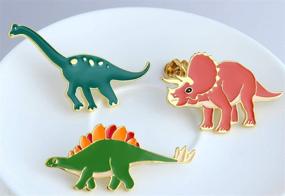 img 3 attached to 🦖 KimYoung Dinosaur Backpacks: Jurassic Enamel Girls' Jewelry