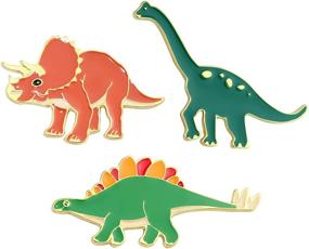 img 4 attached to 🦖 KimYoung Dinosaur Backpacks: Jurassic Enamel Girls' Jewelry