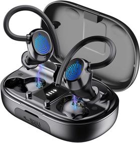 img 4 attached to 🎧 2021 New Wireless Earbuds - Bluetooth 5.1, IPX7 Waterproof, Noise Cancelling, 48 Hrs Battery, Deep Bass for Running, Sports Gym"