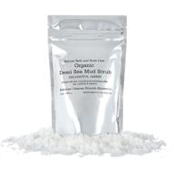 🧖 ultimate detoxifying dead sea mud scrub: natural bath and body care for men and women - exfoliate, moisturize, remove blackheads and cleanse with delightful amber scent - 9 oz bag logo