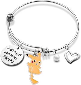 img 4 attached to Adorable Bracelet Donkey Hippos Eeyore Daisy Hello Kitty Spongebob Cartoon Charm Bracelet: A Girl's Dream Accessory!