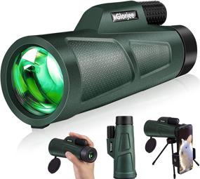 img 4 attached to 🔭 12X55 High Power HD Monocular Telescope with Smartphone Holder, Tripod & Waterproof Night Vision – Perfect for Hunting, Traveling, Wildlife & Bird Watching