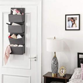 img 1 attached to 📦 Efficiently Organize Your Space with SONGMICS Over The Door Organizer - Gray URDH04G