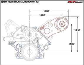 img 2 attached to Billet Alternator Bracket Driver 551566 3