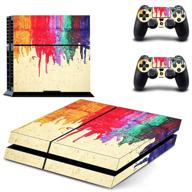 enhance your playstation 4 with uushop paint design 🎨 colors skin decal cover - perfect sticker for sony ps4 console логотип