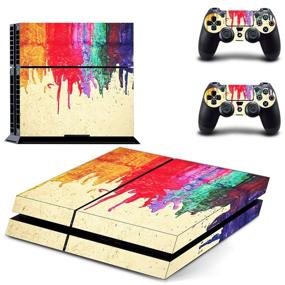 img 1 attached to Enhance Your Playstation 4 with UUShop Paint Design 🎨 Colors Skin Decal Cover - Perfect Sticker for Sony PS4 Console