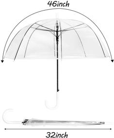 img 3 attached to ☔ Stay Dry in Style with R HORSE Transparent Waterproof Automatic Umbrellas