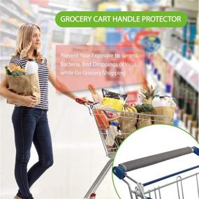 img 3 attached to 🛒 Hygienic Grocery Shopping Cart Handle Cover - Universally Fit, Extra Padded Protector, Sweat Absorbent & Machine Washable