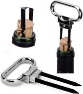 🍷 vintage wine opener: stainless steel cork puller for red & white wine, champagne, beer - ideal for wine enthusiasts! логотип