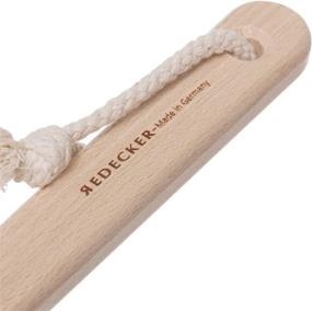 img 1 attached to 🛁 Beechwood Bath and Shower Brush by Redecker, 17-3/4 inch Handle for Hard-to-Reach Areas, Natural Pig Bristle Fibers to Exfoliate Skin, Made in Germany