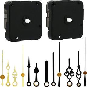 img 4 attached to ⏰ Silent Sweep Clock Movement with Small Hands - DIY Quartz Mechanism Battery Operated Repair Parts Replacement - 2 Pack with 4 Pack of Small Hands - 9/32 Inch Total Shaft Length