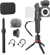 📹 улучшите свои видеоролики на смартфоне с набором для видео movo smartcine tripod bundle - комплект tripod, микрофон, свет, линзы - идеально подходит для tik tok, блоггинга, макияжа, обучающих видео и youtube - совместим с iphone и android логотип