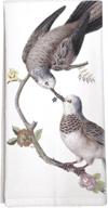 🦜 delight in our montgomery street love birds cotton flour sack dish towel логотип
