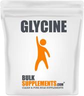 💤 пищевая добавка "глицин для сна" - аминокислотный питательный дополнительный продукт для атф - bulksupplements.com (1 килограмм - 2,2 фунта) логотип