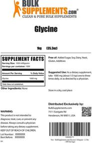 img 3 attached to 💤 Glycine Sleep Supplement - ATP Amino Acid Nutritional Supplement - BulkSupplements.com (1 Kilogram - 2.2 lbs)
