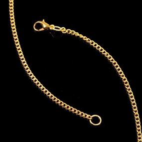 img 1 attached to 💎 DIY Jewelry Making Supplies: 24 Pack of Gold Plated Necklace Chains with Lobster Clasps for Women - Link Chain Necklaces (18 Inch)