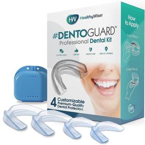 img 4 attached to Mouth Guard for Teeth Grinding & TMJ Relief - Dentist-Approved Teeth Protectors, Promotes Jaw Joint Relaxation, Custom Fit BPA-Free – 4 Pack