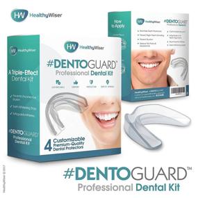 img 3 attached to Mouth Guard for Teeth Grinding & TMJ Relief - Dentist-Approved Teeth Protectors, Promotes Jaw Joint Relaxation, Custom Fit BPA-Free – 4 Pack