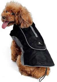 img 1 attached to 🐶 Practical UsefulThingy Dog Rain Coats: Keep Your Dog Dry and Safe with Reflective Stripes, Harness Hole - Available in 7 Sizes and 3 Colors