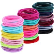💖 200 pcs hair ties for toddlers: multicolour tiny baby girls hair bands - no crease ponytail holders logo