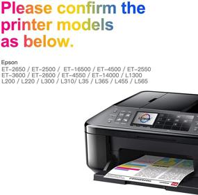 img 2 attached to 🖨️ Набор бутылок для заправки Uniwork - совместимые замены для принтеров Epson 774 664 T774 T664 - ET-2650 ET-2550 ET-16500 ET-4500 ET-4550 ET-3600 ET-2600 ET-4550 - черный, голубой, пурпурный, желтый, 5 штук