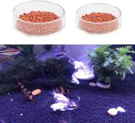 🦐 2pcs aquarium shrimp feeding dish bowls - fish tank shrimp feeder round water food dish bowl by senzeal logo