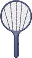 🦟 ultimate bug zapper electric fly swatter: handheld mosquito killer with 3000volt power - effective indoor & outdoor pest control - blue logo