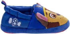 img 2 attached to Nickelodeon Paw Patrol Slippers for Boys - Plush Fuzzy Slippers (Toddler/Little Kid) - Comfy and Fun Feet Warmers