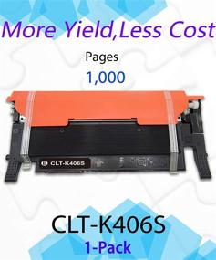 img 3 attached to 🖨️ High-Quality EasyPrint Compatible Toner Cartridge for Samsung CLT-406S, CLT-K406S: Perfect Replacement for CLP-366W, CLX-3306FN, SL-C413W, SL-C460W, SL-C463W Printer (1x Black, 1-Pack)