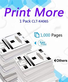 img 2 attached to 🖨️ High-Quality EasyPrint Compatible Toner Cartridge for Samsung CLT-406S, CLT-K406S: Perfect Replacement for CLP-366W, CLX-3306FN, SL-C413W, SL-C460W, SL-C463W Printer (1x Black, 1-Pack)