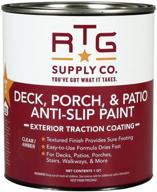 🎨 quart-sized clear/amber anti-slip paint for rtg deck, porch, & patio logo