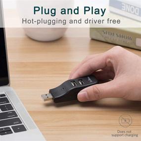 img 3 attached to JoyReken USB Hub 2-Pack, 4-Port Mini USB 2.0 Data Hub Splitter - Small Portable for PC, Laptop, Notebook, USB Flash Drives, MacBook, Mac Pro/Mini, iMac, Surface Pro, XPS, and More