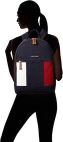 img 1 attached to Stylish and Durable Tommy Hilfiger Women's Canvas Backpack: A Must-Have Accessory