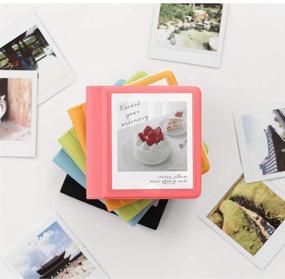 img 1 attached to 📸 Instax Square Photo Album Fujifilm Instant Film 29 Pockets - Set of 2 (Blue/Pink): Organize and Preserve Your Memories in Style!