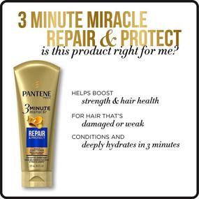 img 1 attached to 💆 Pantene Repair & Protect 3 Minute Miracle Deep Conditioner, 6 fl oz