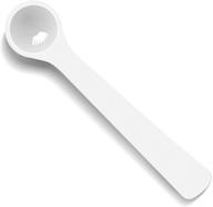 🥄 10-pack of static-free plastic measuring spoons - 250mg white smidgen micro scoops - 0.5ml pp lab mini spoons for precise powder measurement or baking - ideal for milligram small measures logo